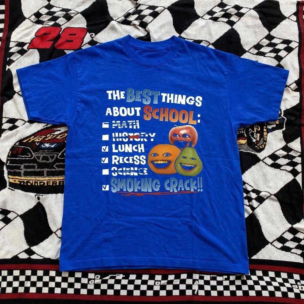 Blue Graphic T-Shirt With A Fun Design